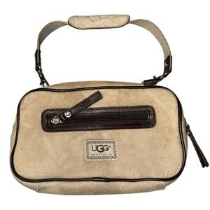 RARE Ugg MINI Handbag Shoulder Bag Purse 8x5x1" Suede Shearling Pouch MINTcond.
